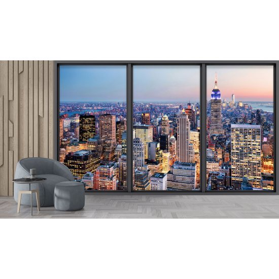Papel pintado panorámico trampantojo - Nueva York
