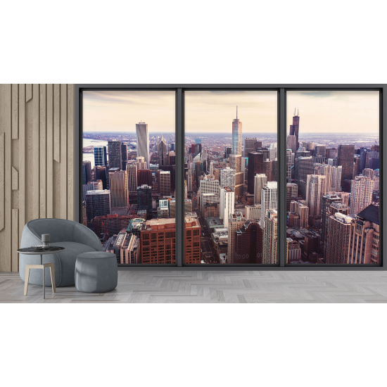 Papel pintado panorámico trampantojo - Nueva York