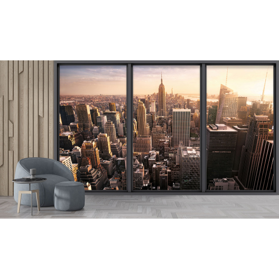 Papel pintado panorámico trampantojo - Nueva York