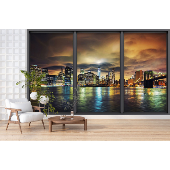 Papel pintado panorámico trampantojo - Nueva York