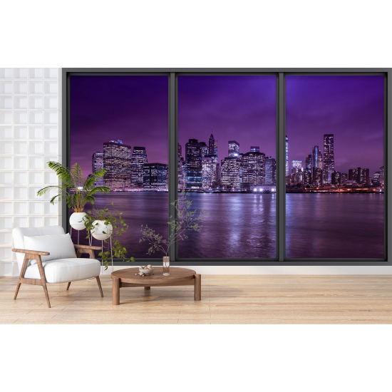 Papel pintado panorámico trampantojo - Nueva York