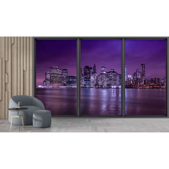 Papel pintado panorámico trampantojo - Nueva York