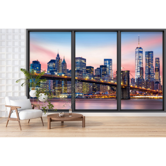 Papel pintado panorámico trampantojo - Nueva York