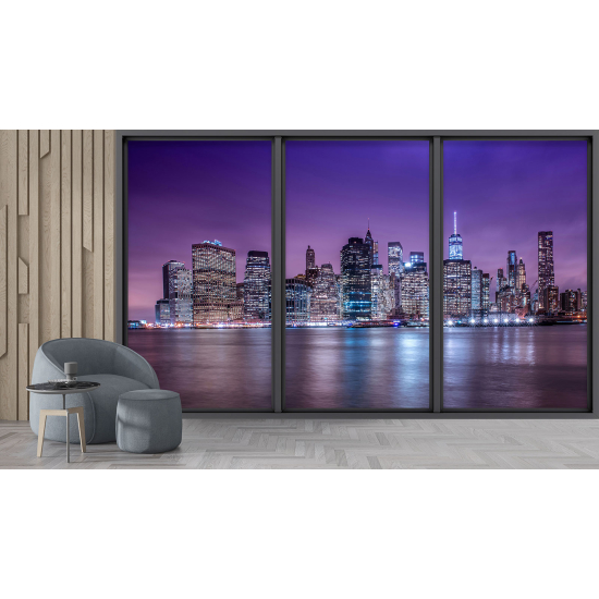 Papel pintado panorámico trampantojo - Nueva York