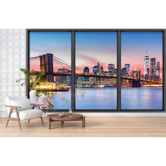 Papel pintado panorámico trampantojo - Nueva York
