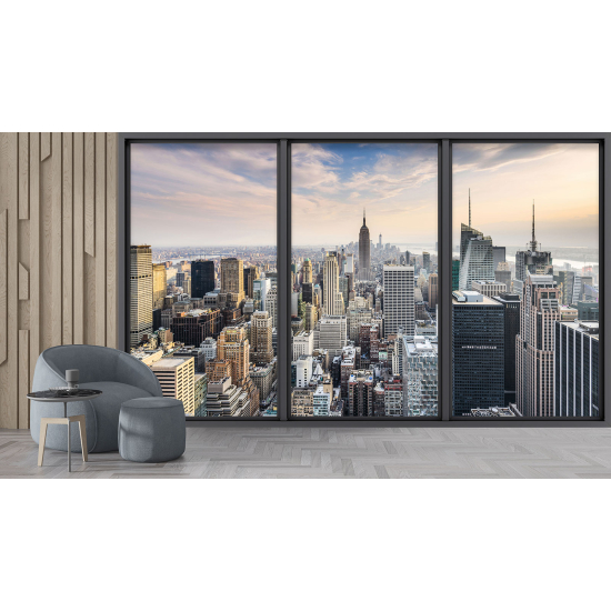 Papel pintado panorámico trampantojo - Nueva York