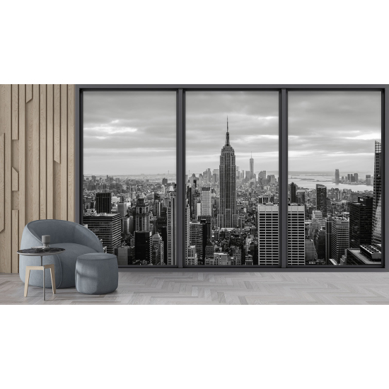 Papel pintado panorámico trampantojo - Nueva York