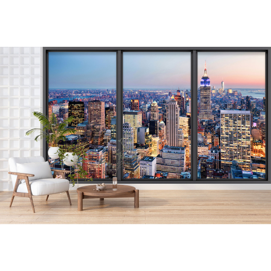 Papel pintado panorámico trampantojo - Nueva York