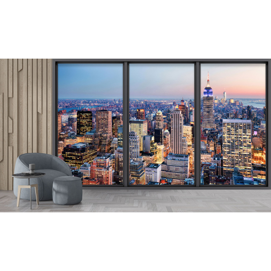 Papel pintado panorámico trampantojo - Nueva York