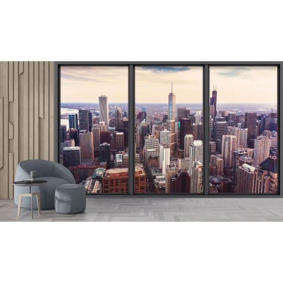Papel pintado panorámico trampantojo - Nueva York