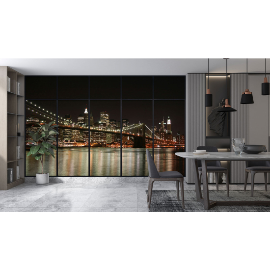 Papel pintado panorámico trampantojo - Nueva York