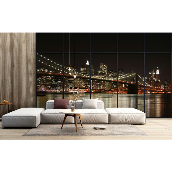 Papel pintado panorámico trampantojo - Nueva York