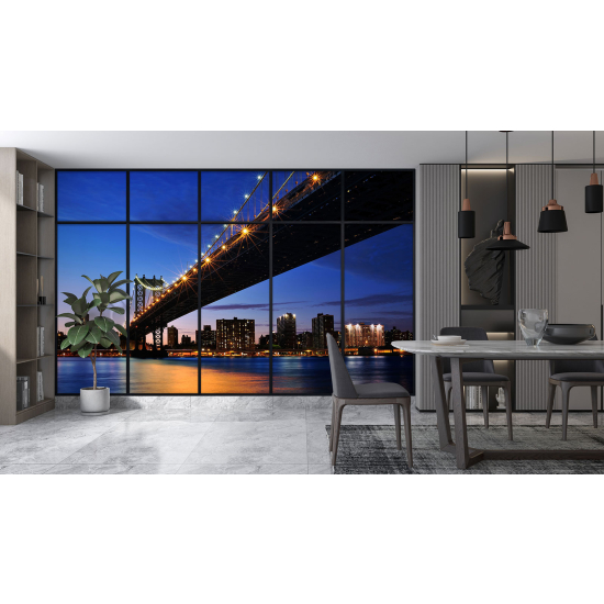 Papel pintado panorámico trampantojo - Nueva York