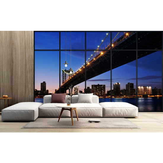 Papel pintado panorámico trampantojo - Nueva York