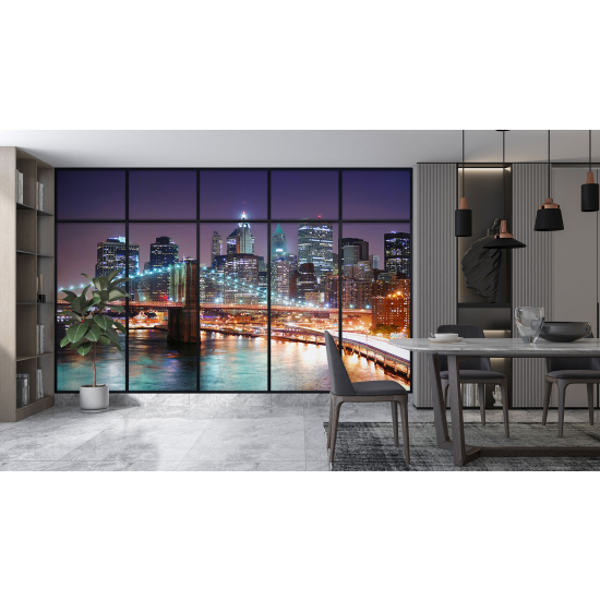 Papel pintado panorámico trampantojo - Nueva York