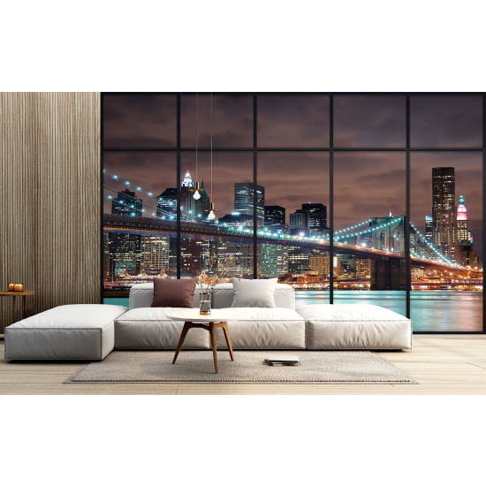 Papel pintado panorámico trampantojo - Nueva York