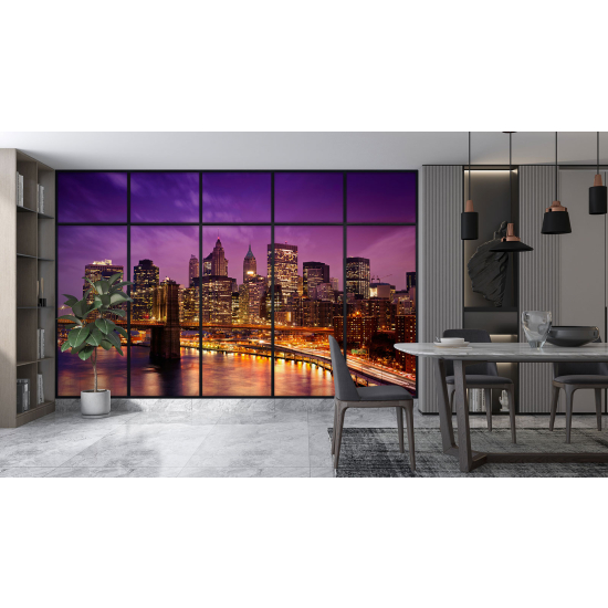 Papel pintado panorámico trampantojo - Nueva York