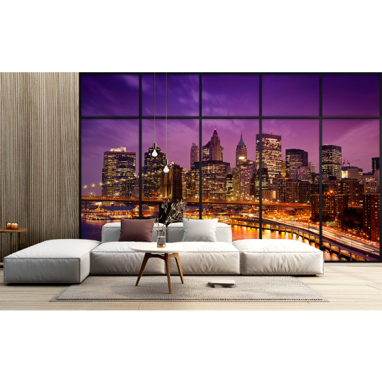 Papel pintado panorámico trampantojo - Nueva York