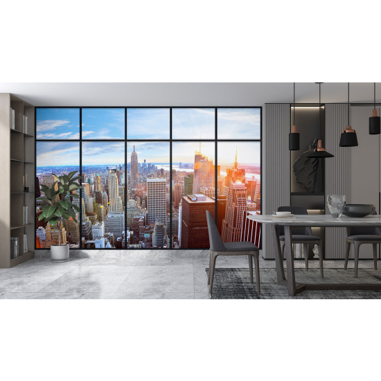 Papel pintado panorámico trampantojo - Nueva York