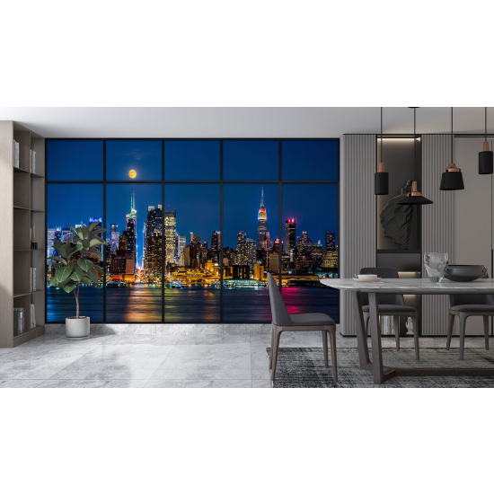 Papel pintado panorámico trampantojo - Nueva York