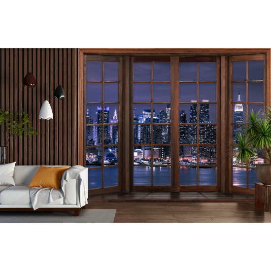 Papel pintado panorámico trampantojo - Nueva York
