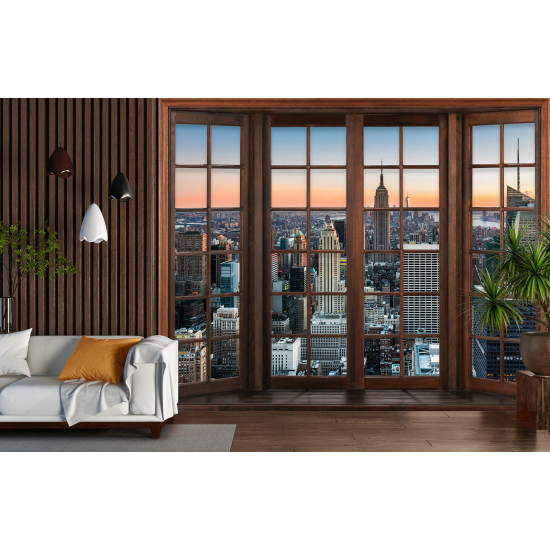 Papel pintado panorámico trampantojo - Nueva York