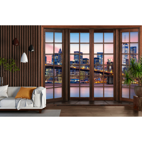 Papel pintado panorámico trampantojo - Nueva York