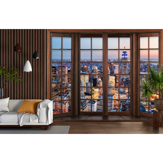 Papel pintado panorámico trampantojo - Nueva York