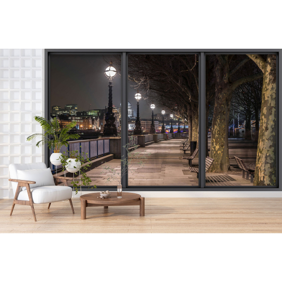 Papel pintado panorámico trampantojo - París