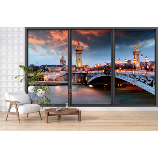 Papel pintado panorámico trampantojo - París