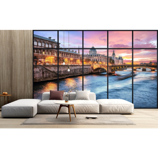 Papel pintado panorámico trampantojo - París