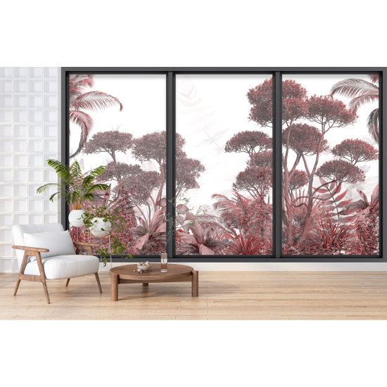 Papel pintado panorámico trampantojo - Selva tropical