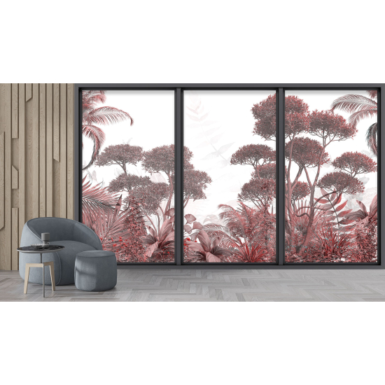 Papel pintado panorámico trampantojo - Selva tropical