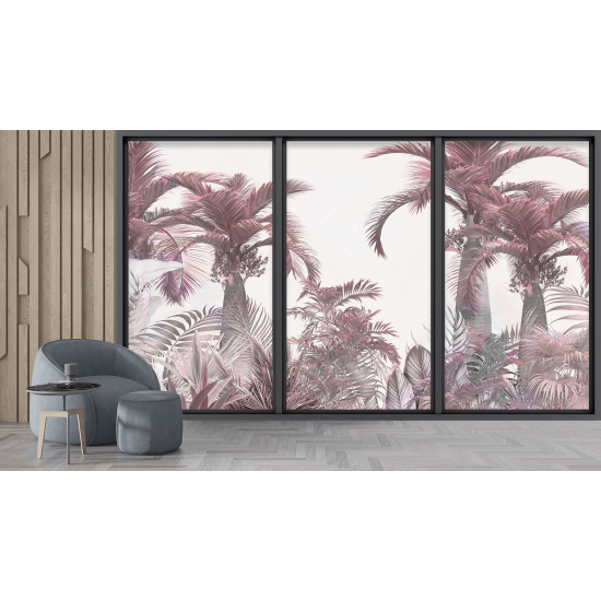 Papel pintado panorámico trampantojo - Selva tropical
