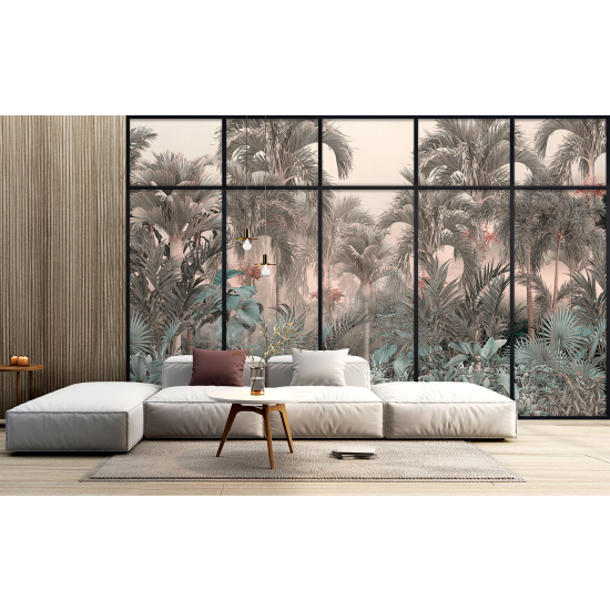 Papel pintado panorámico trampantojo - Selva tropical