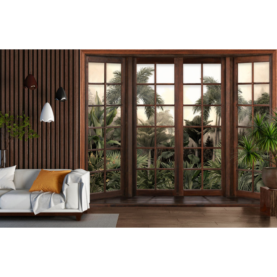 Papel pintado panorámico trampantojo - Selva Tropical