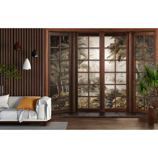 Papel pintado panorámico trampantojo - Selva Tropical