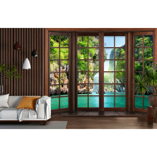 Papel pintado panorámico trampantojo - Tailandia