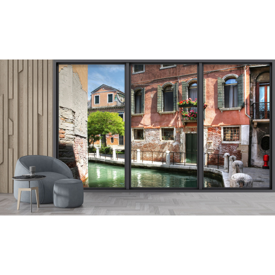 Papel pintado panorámico trampantojo - Venecia