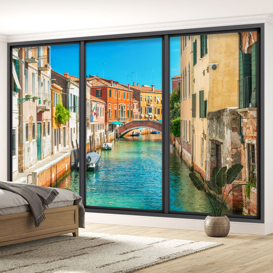 Papel pintado panorámico trampantojo - Venecia