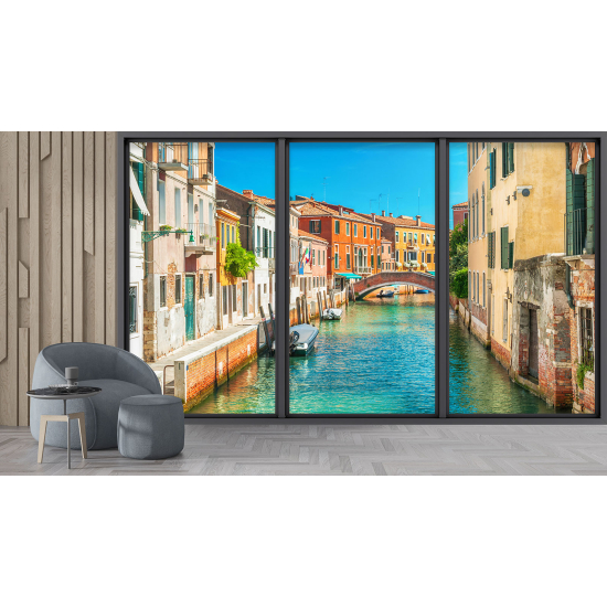 Papel pintado panorámico trampantojo - Venecia