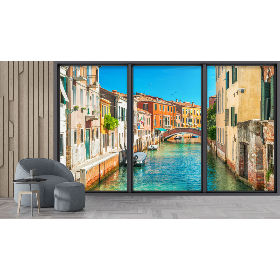 Papel pintado panorámico trampantojo - Venecia