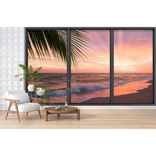 Papel pintado panorámico trampantojo - Vista al mar