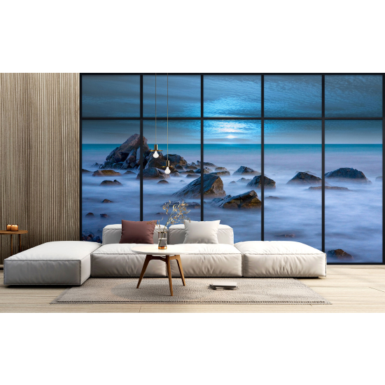 Papel pintado panorámico trampantojo - Vista al mar
