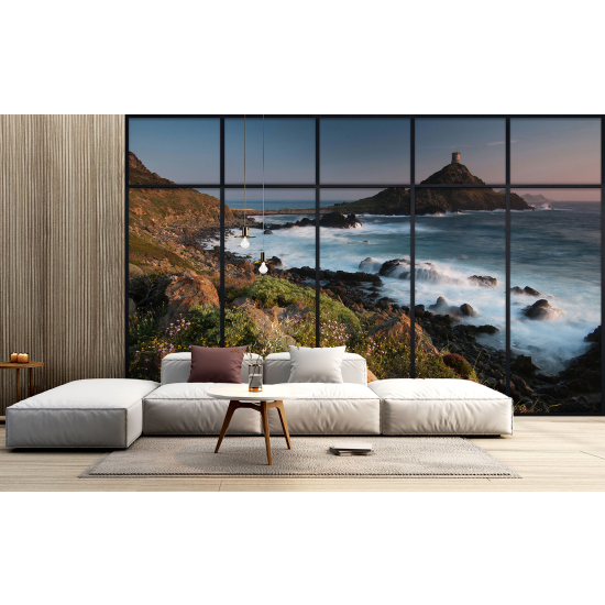 Papel pintado panorámico trampantojo - Vista al mar