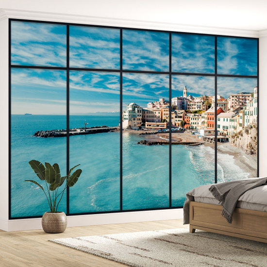 Papel pintado panorámico trampantojo - Vista al mar