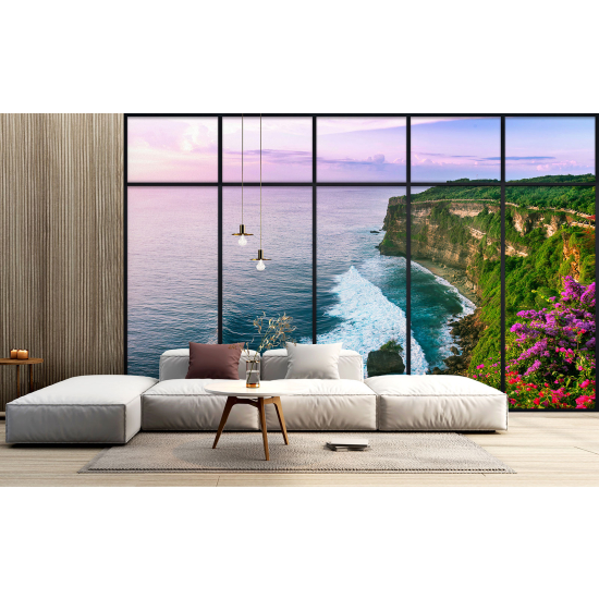 Papel pintado panorámico trampantojo - Vista al mar