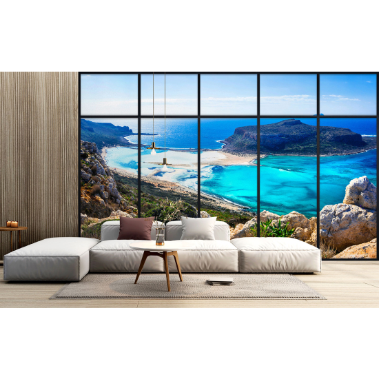 Papel pintado panorámico trampantojo - Vista al mar