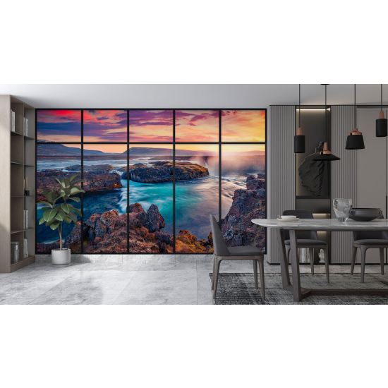Papel pintado panorámico trampantojo - Vista al mar