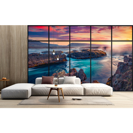 Papel pintado panorámico trampantojo - Vista al mar